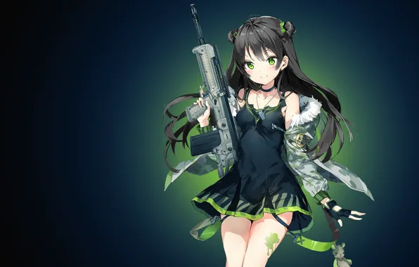 Gun, game, weapon, anime, rifle, bishojo, Girl Frontline