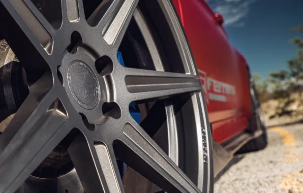 Road, auto, macro, red, disk, BMW M4
