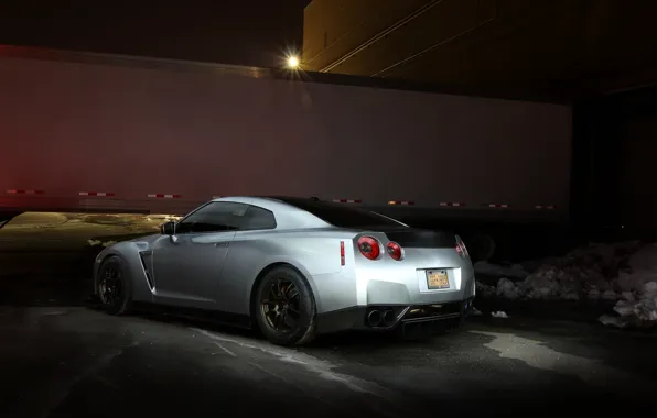 Picture GTR, Nissan, sports car, metallic, Nissan, rear