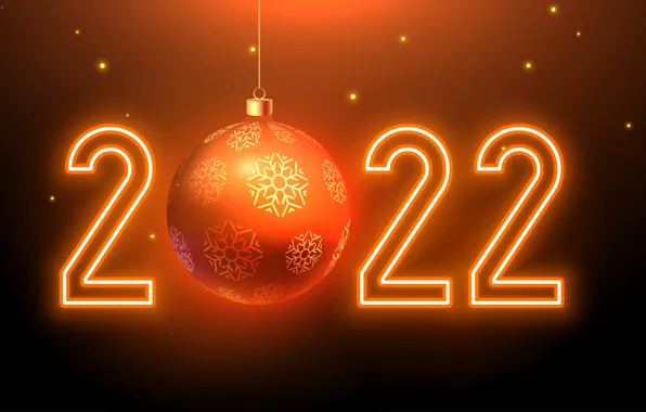 Background, ball, ball, Christmas, figures, New year, 2022