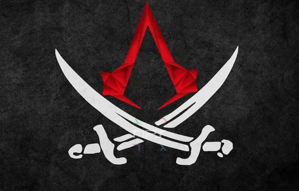 Picture background, emblem, Black Flag, Assassins Creed 4