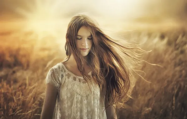 Summer, girl, nature