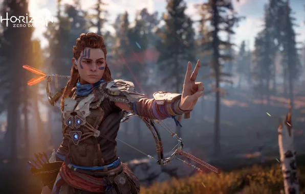 Picture postapokalipsis, exclusive, Playstation 4, Guerrilla Games, the red-haired girl, Horizon Zero Dawn, Eloy
