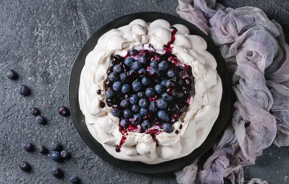 Berries, cake, dessert, meringue, Natasha Breen