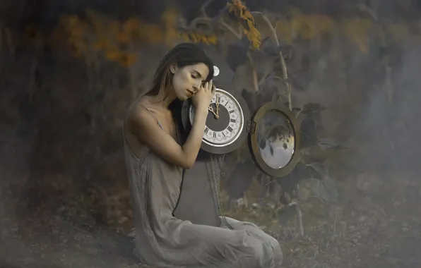 Picture girl, mood, watch