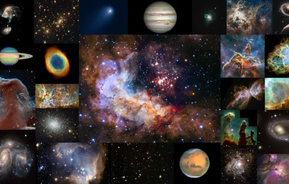 Picture space, stars, nebula, star formation, Hubble