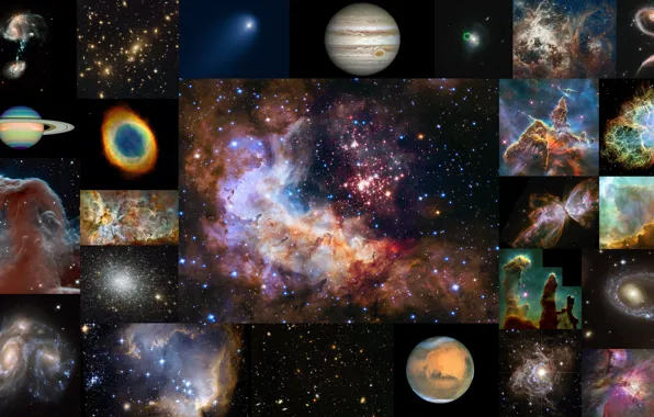 Space, stars, nebula, Hubble, star formation