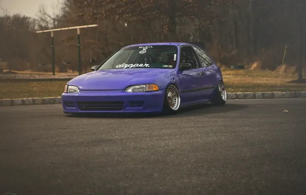 Picture Purple, Honda Civic, civici, stance. Honda