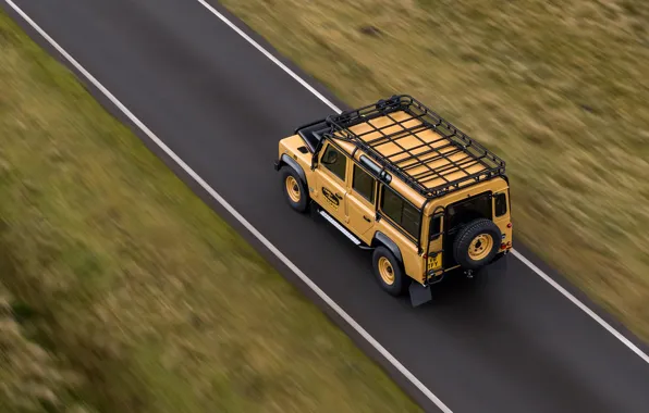 Picture SUV, Land Rover, Defender, on the road, V8, 5.0 L., 2021, Works V8 Trophy