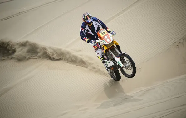 Sand, Race, Motorcycle, Racer, Rally, Dakar