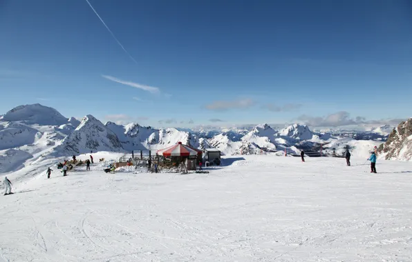 Mountain, Snow, Austria, Ski Resort, Obertauern