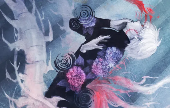 Anime, art, guy, Tokyo ghoul, The Kaneko Ken, Tokyo ghoul