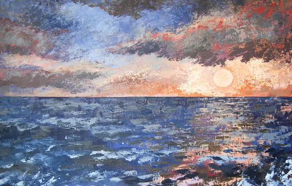 Sea, picture, painting