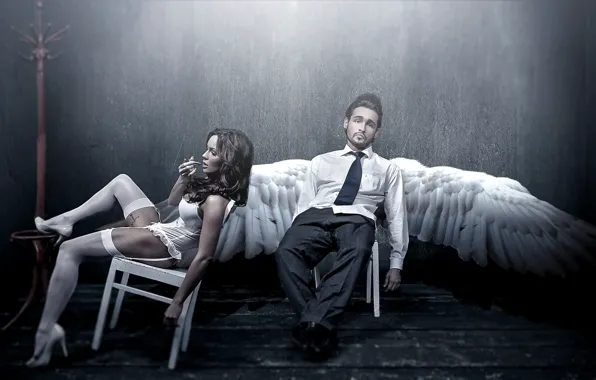 Girl, the situation, angel