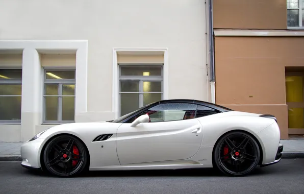 Street, white, Ferrari, white, california, Ferrari, CA, street