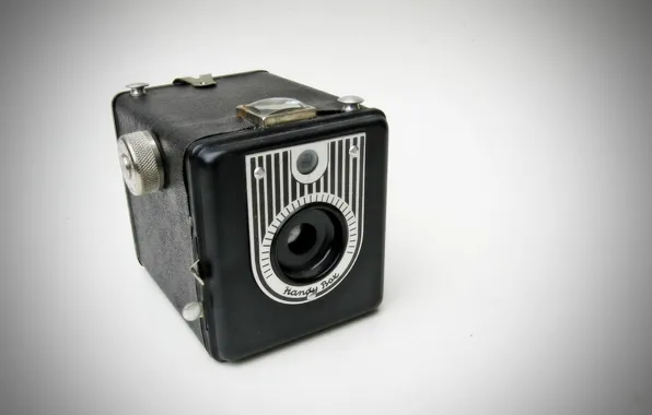 Picture macro, background, Handy Box Vintage Camera