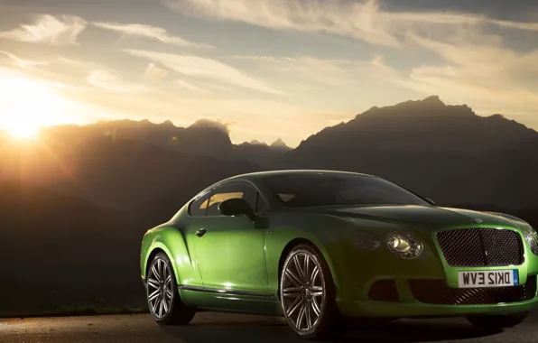 Bentley, Continental, Green, Speed, (2013)