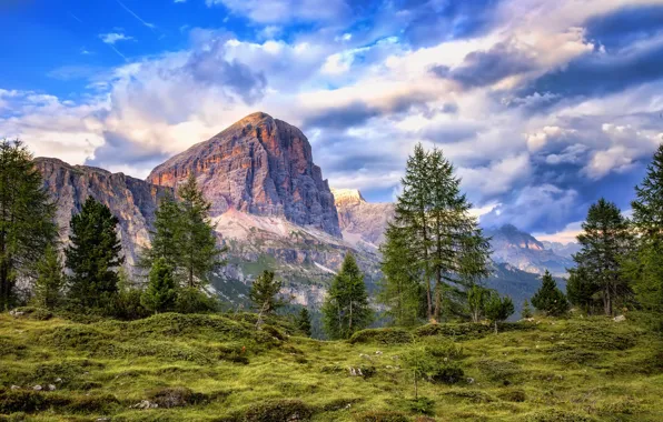 Mountains, Italy, The Dolomites