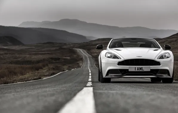 Picture Aston Martin, Aston Martin, UK-spec, Vanquish, vankvish, 2014, Carbon White