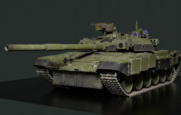 USSR, Main battle tank, Variant T-90A, T-90A with T-80U rubber