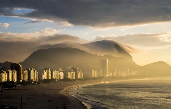 Picture sea, morning, Rio de Janeiro