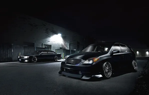 Lexus, Toyota, black, front, stance, 400