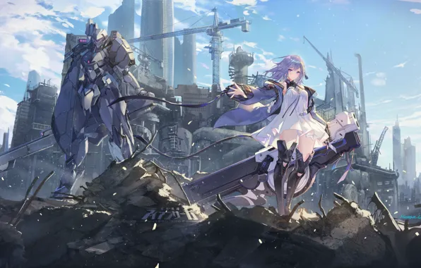 Girl, Robots, teresa, criin (659503), iron saga