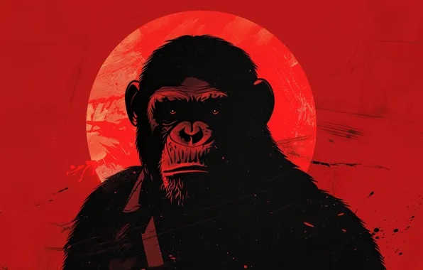 Picture Red, Movie, Monkey, Poster