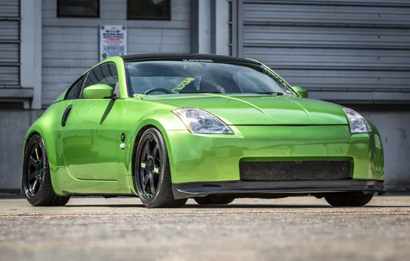 Picture Nissan, Green, 350Z