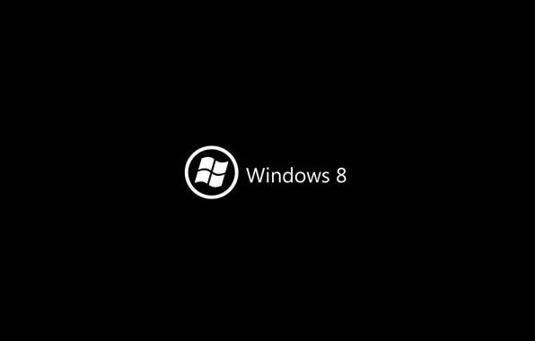 Background, black, logo, windows