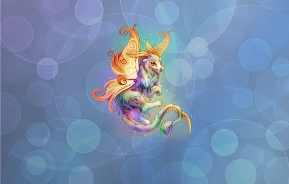 Picture background, anime, dragon