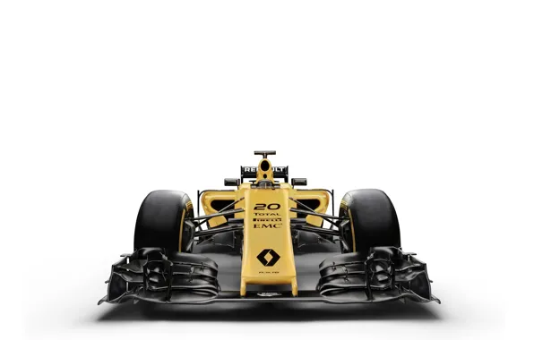 White background, Renault, formula 1, the car, Formula 1, Reno, R.S.16
