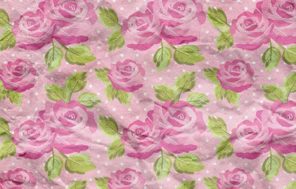 Background, roses, wallpaper, ornament, vintage, texture, floral, pattern