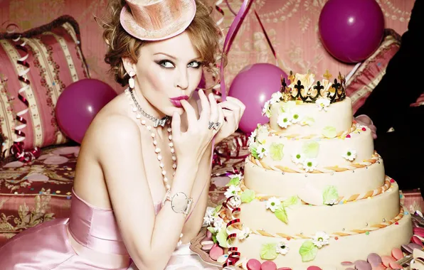 Picture cake, singer, Kylie Minogue