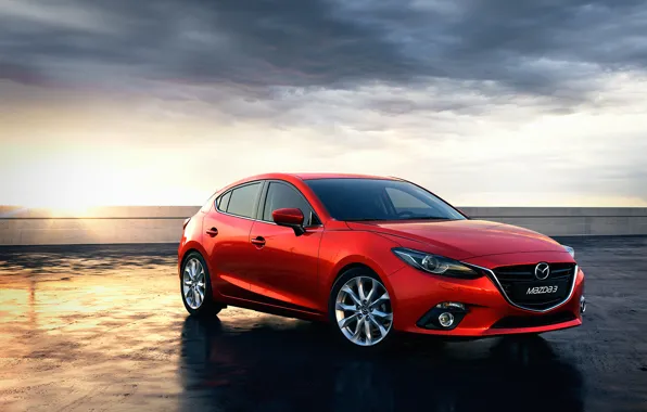 Red, Mazda, hatchback, RED, skyactiv
