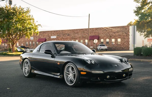 Street, Mazda, street, exterior, Mazda rx7, sports car, exterior, sports car