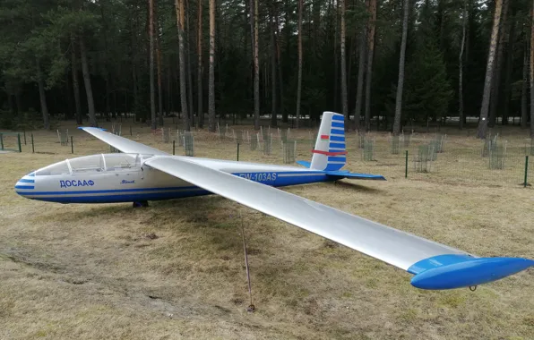 Aviation, spring, the airfield, glider, aviamuseum