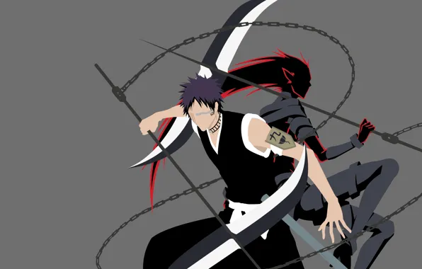 Guy, chain, Bleach, Bleach, zanpakutō, minimalism