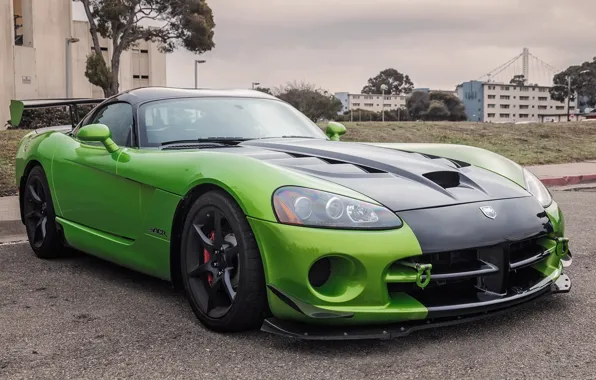 Picture green, viper, dodge, acr