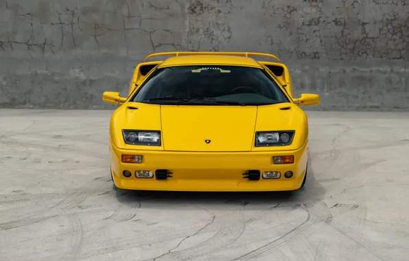 Lamborghini, supercar, Diablo, front view, Lamborghini Diablo VT Roadster