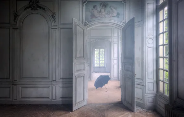 Windows, umbrella, door