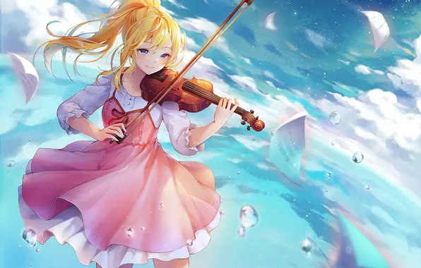 anime violinist wallpaper