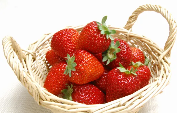 Picture strawberry, basket, strawberry, 1920x1200