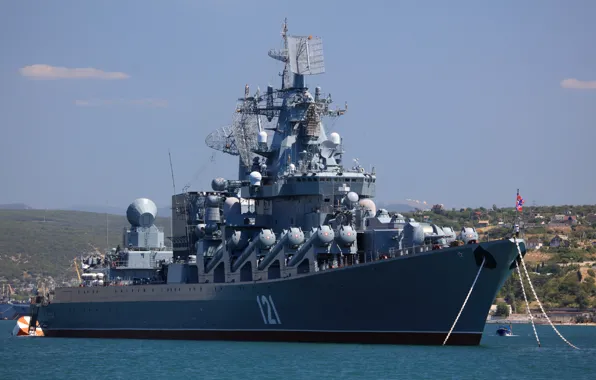 Moscow, cruiser, rocket, the black sea fleet, guards