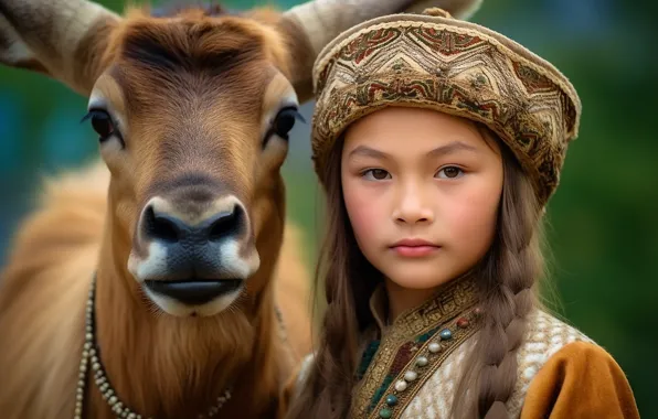 Picture each, animal, girl, Asian, AI art, The Art of Artificial Intelligence, neural network
