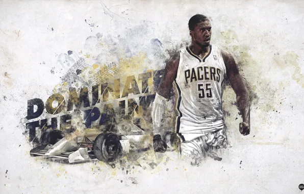 Picture Sport, Basketball, Indiana, NBA, Pacers, Indiana, Pacers, Roy Hibbert