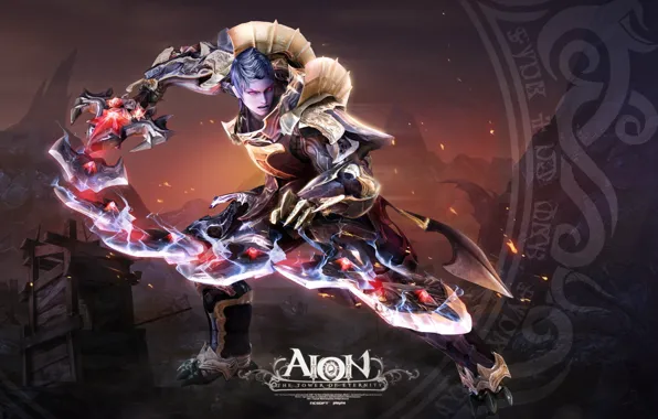 Sword, AION, Asmodians, the enchanted blade