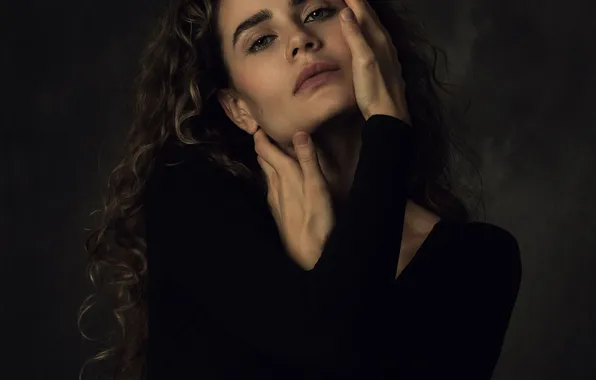 Model, Sasha, curly, Alexander Zamyatin
