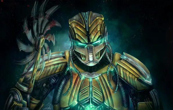 Fantasy, Art, Robot, Mortal Kombat, Sayraks, Cyrax, Character, Game Art