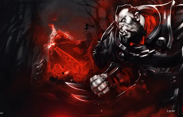 Picture art, Dota 2, Lycan, Banehallow